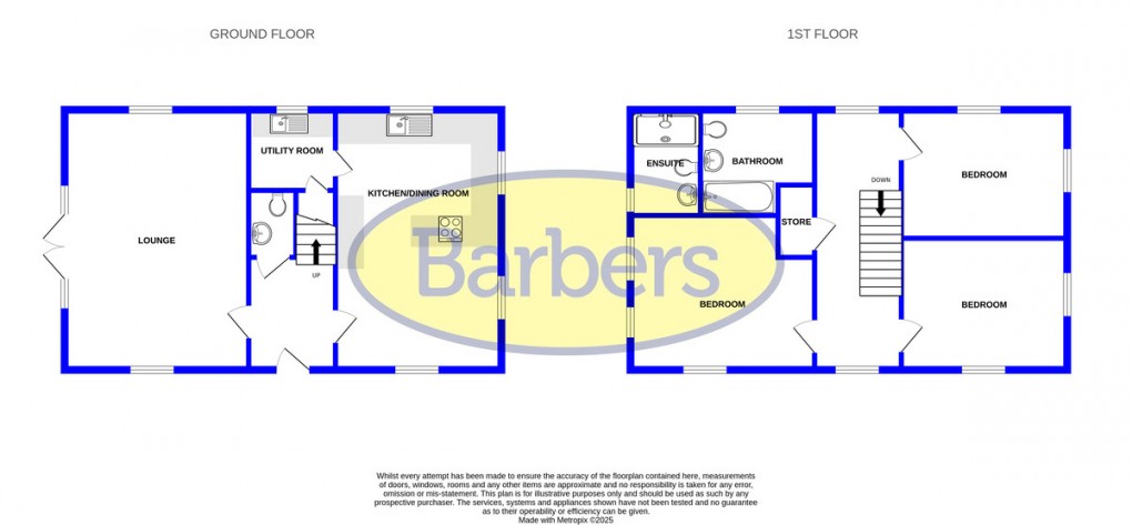 Floorplan for Guinea Close, Hookgate, Loggerheads