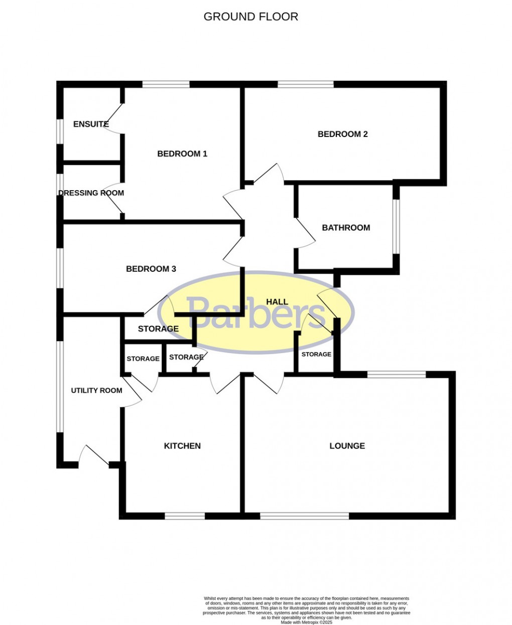 Floorplan for Hampton Bank, Welshampton