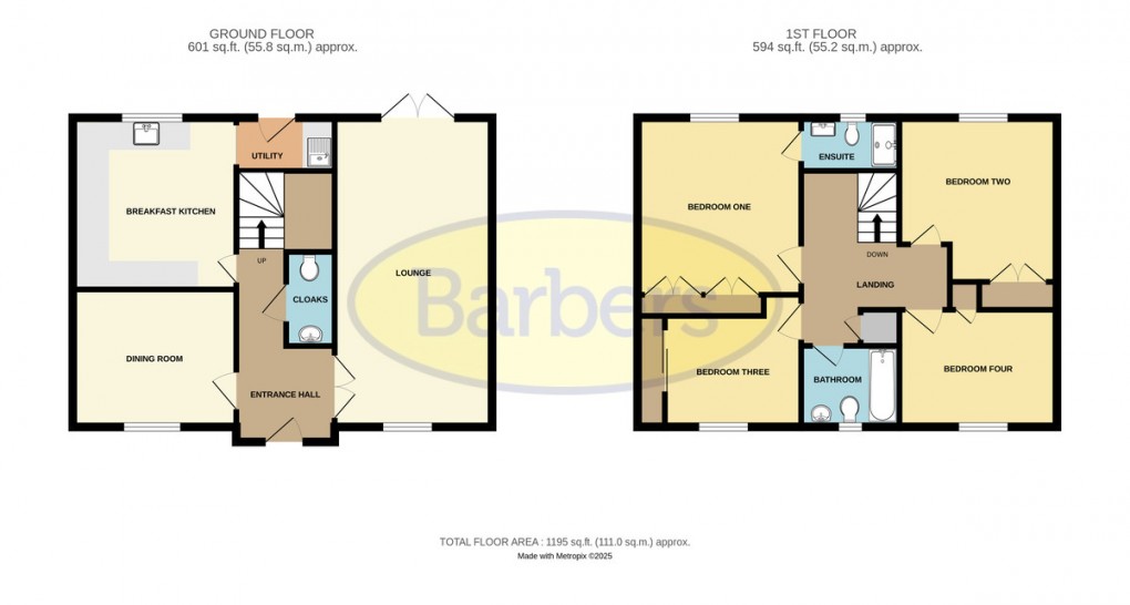 Floorplan for Park Court, Hadley, Telford, TF1 6AD.