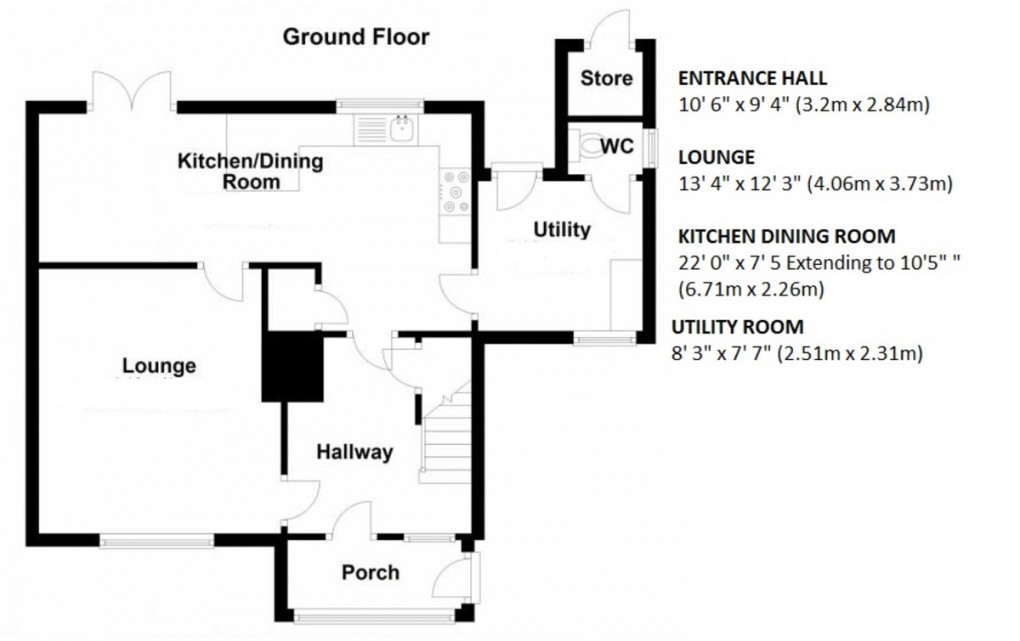 Floorplan for The Humbers , Donnington