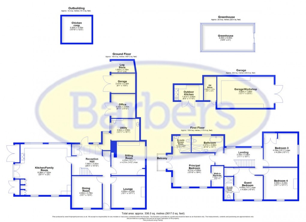 Floorplan for Ollerton, Market Drayton