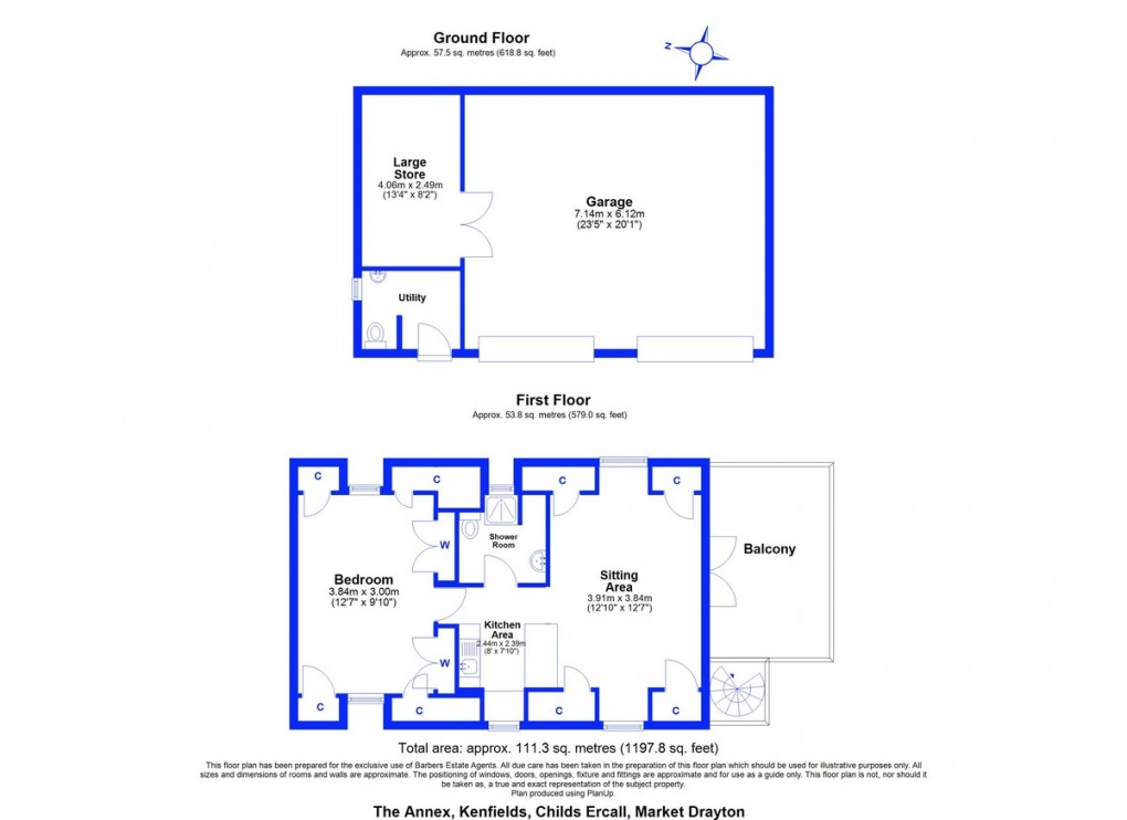 Floorplan for Childs Ercall, Market Drayton