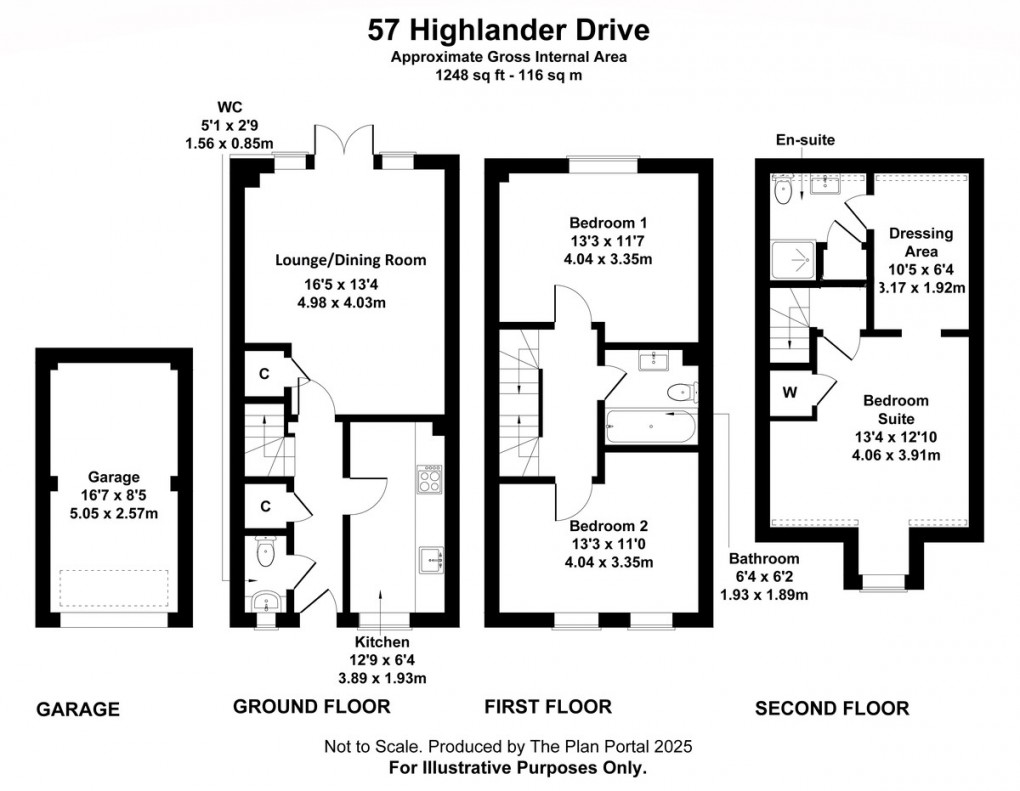 Floorplan for Highlander Drive, Donnington