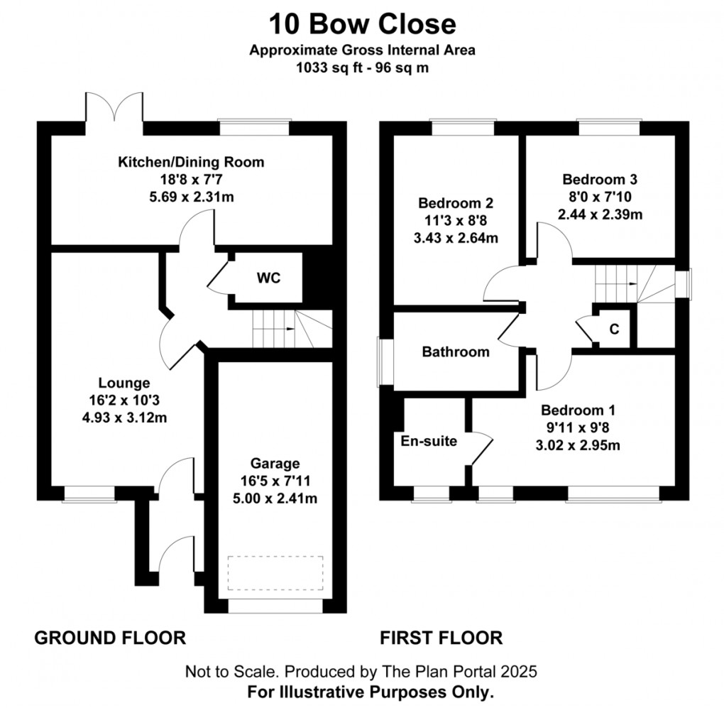 Floorplan for Bow Close, Newport
