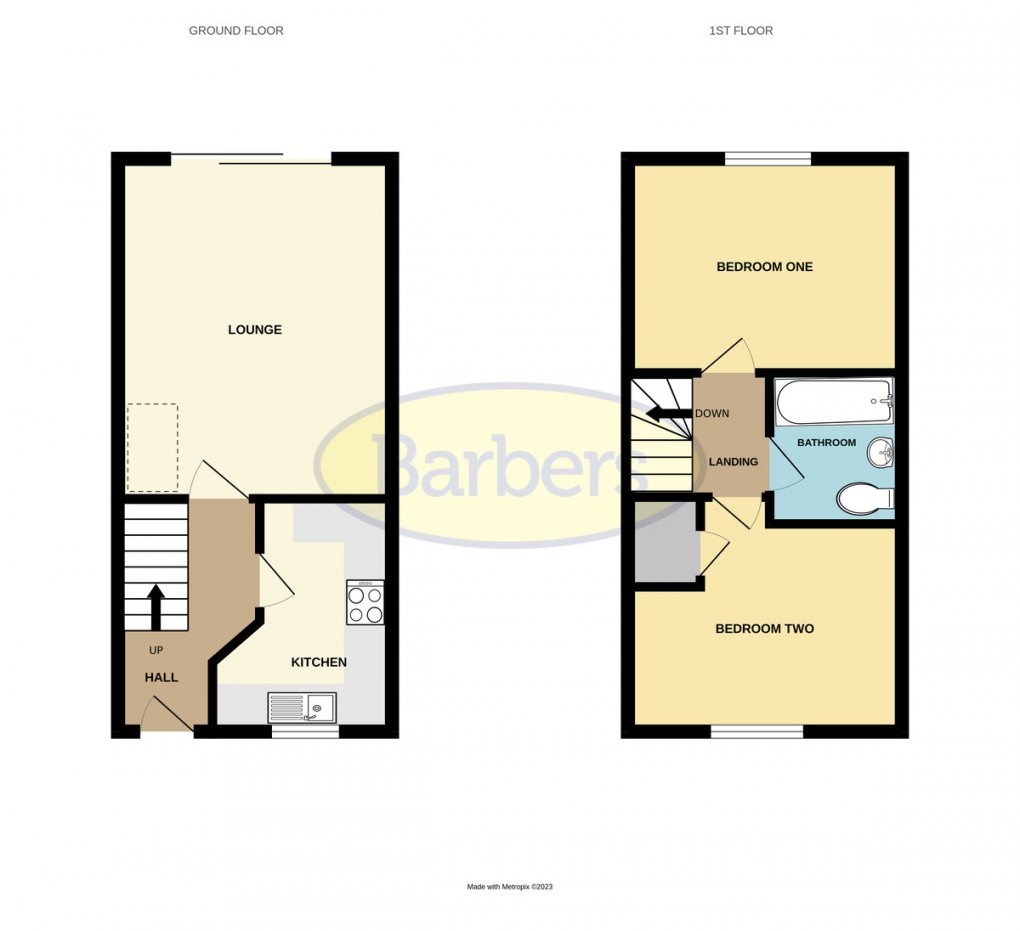 Floorplan for Yellowstone Close, St. Georges, Telford, TF2 9UG