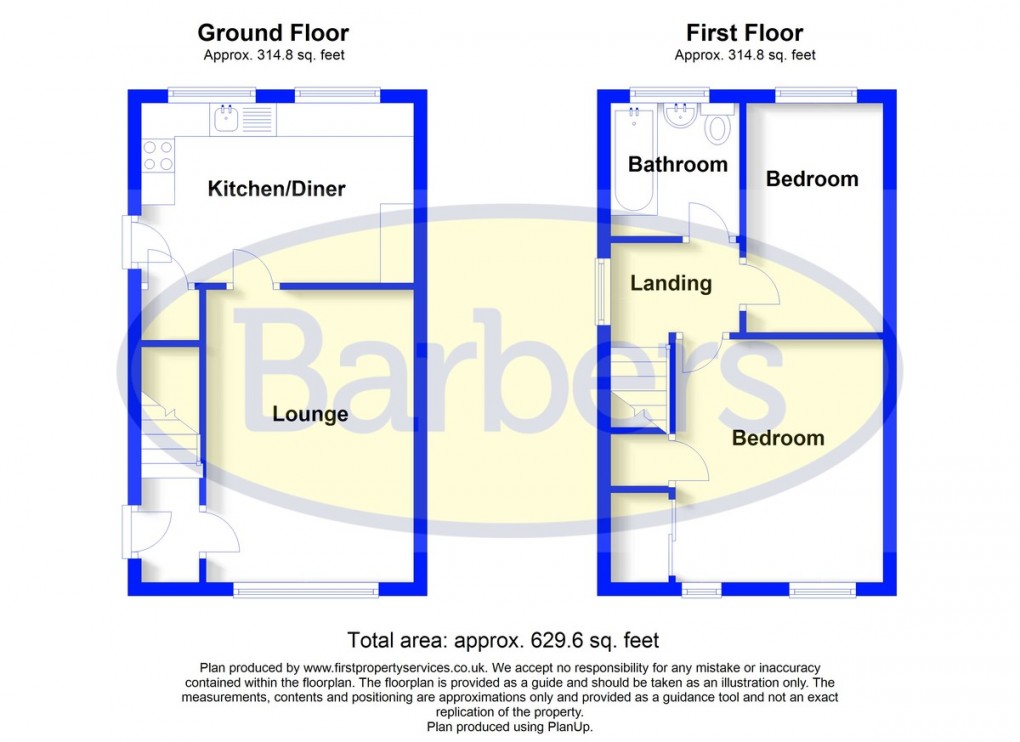 Floorplan for Blakemere Close, Whitchurch