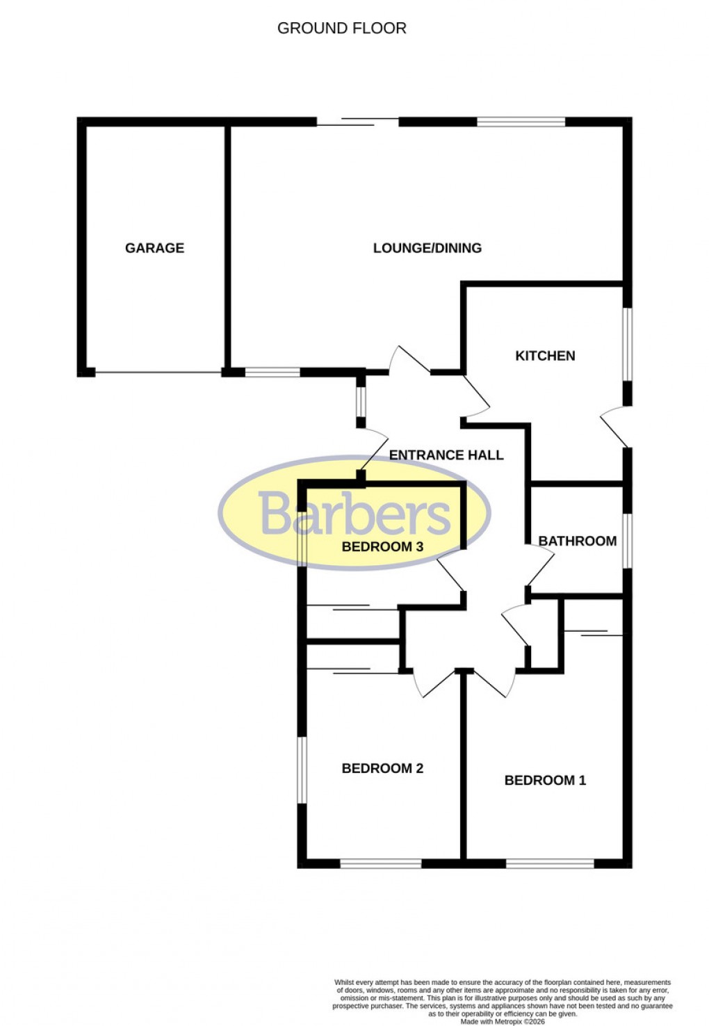 Floorplan for Beech Avenue, Whitchurch