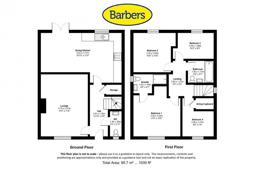 Floorplan for Leighton View, Loggerheads