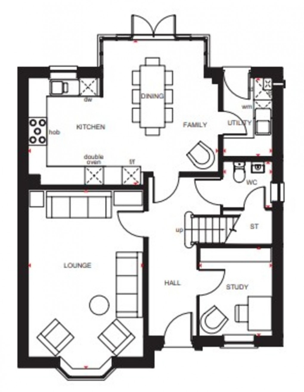 Floorplan for Clockmakers, Tilstock, Whitchurch