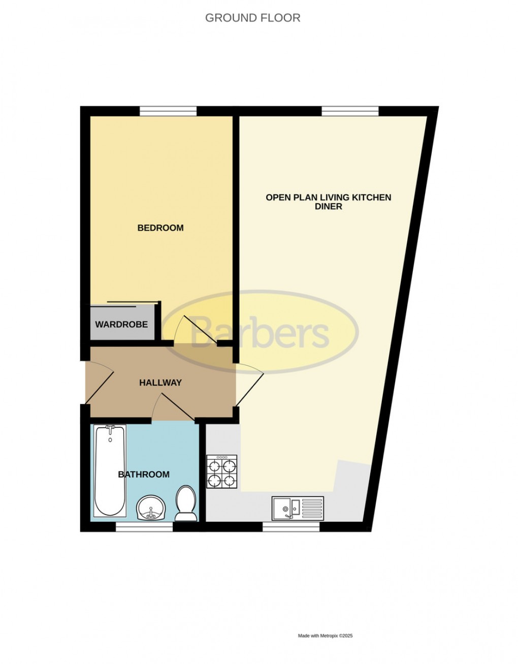 Floorplan for Staneford Close, Ketley, Telford, TF1 5GS