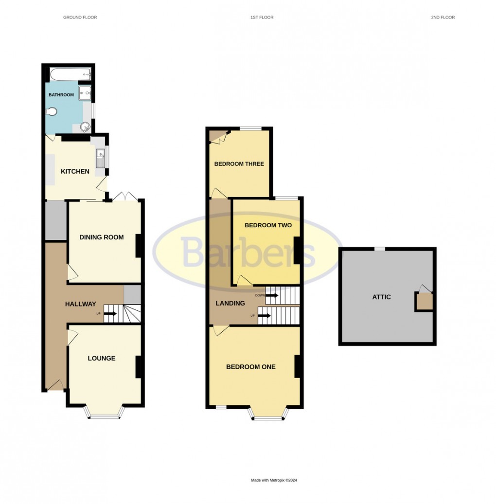 Floorplan for Wrekin Road, Wellington, Telford