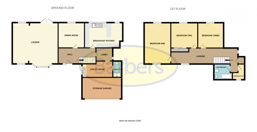 Floorplan for Pendil Close, Wellington, Telford, TF1 2PQ.
