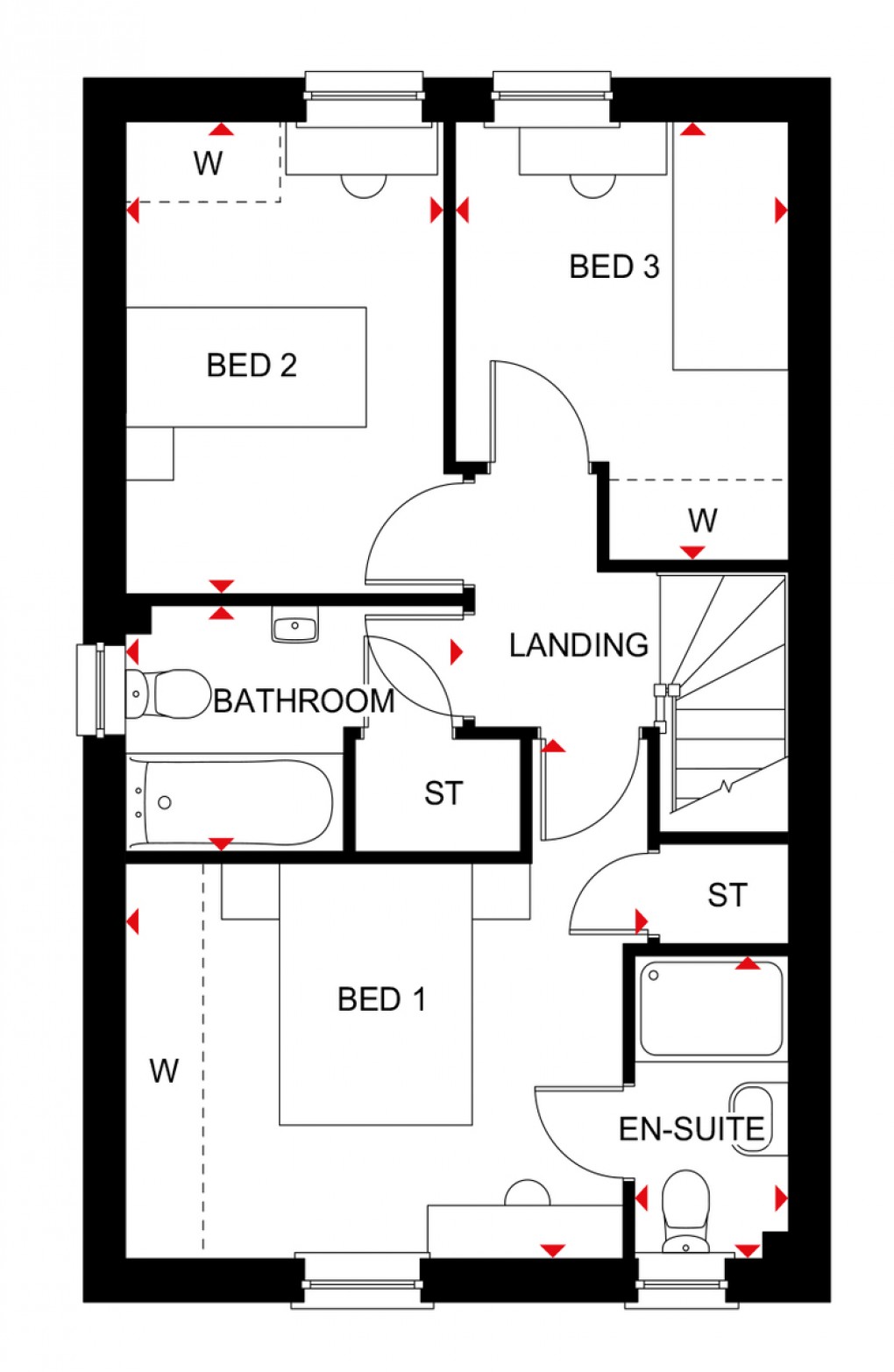 Floorplan for Plot 53 Clockmakers