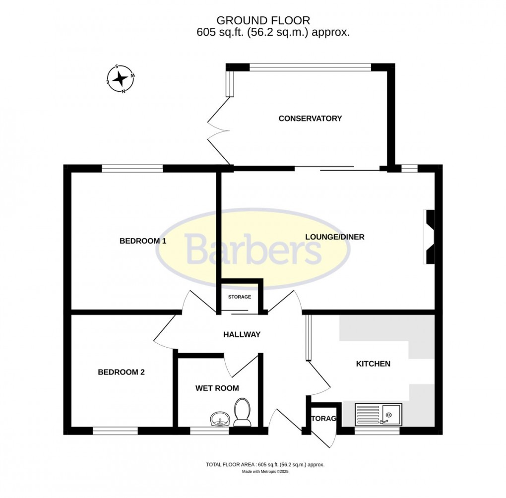 Floorplan for Royal Oak Drive, Apley, Telford