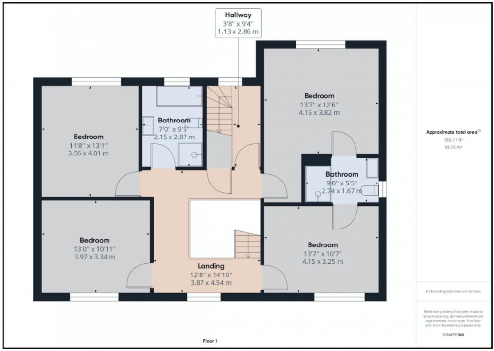 Floorplan for Poplar Close, Longford, Market Drayton