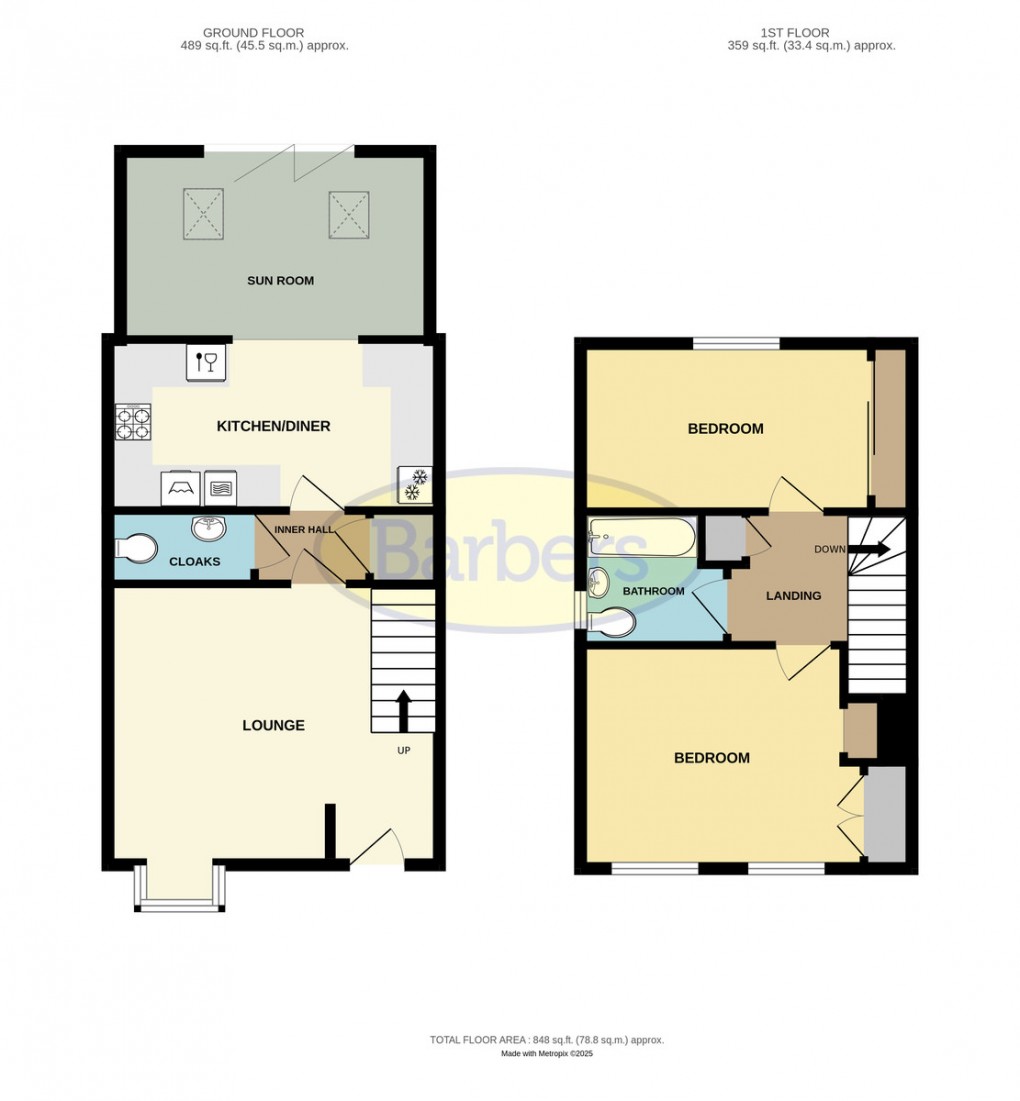 Floorplan for Pantulf Close, Lawley, Telford, TF3 5GN.
