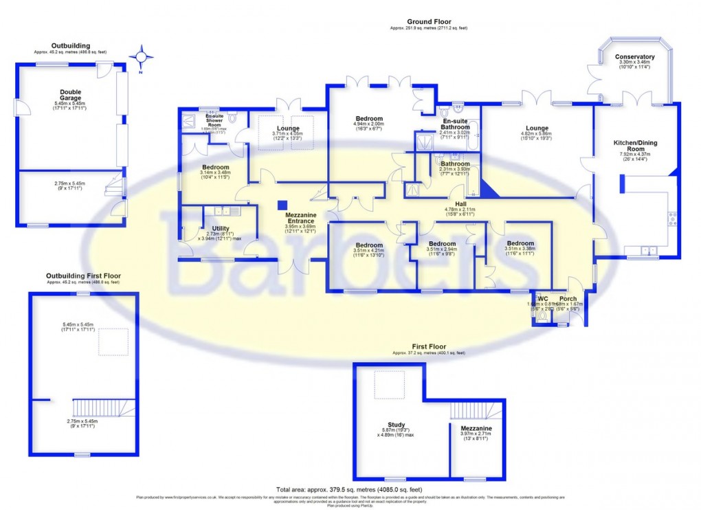 Floorplan for Belton Close, Whitchurch