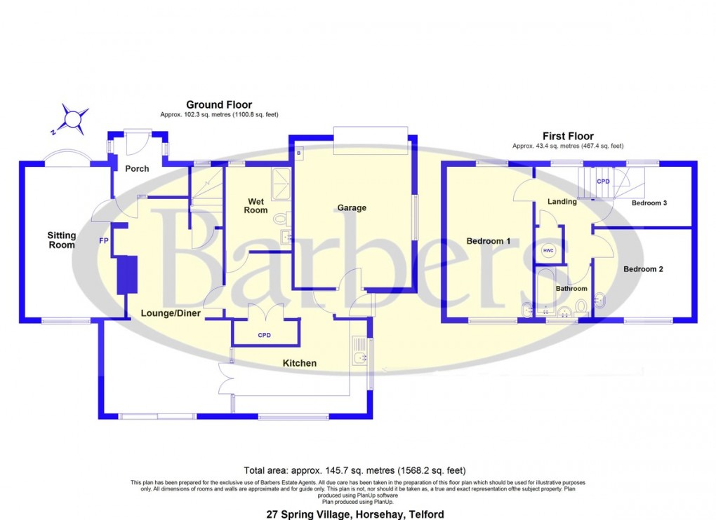Floorplan for Spring Village, Telford, TF4 2NA