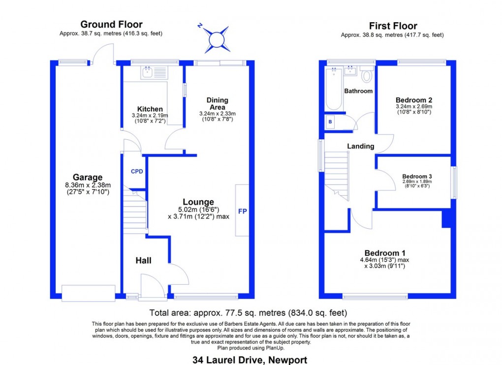 Floorplan for Laurel Drive, Newport