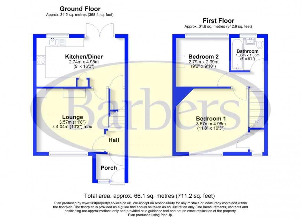 Floorplan for Riverside Drive, Tern Hill