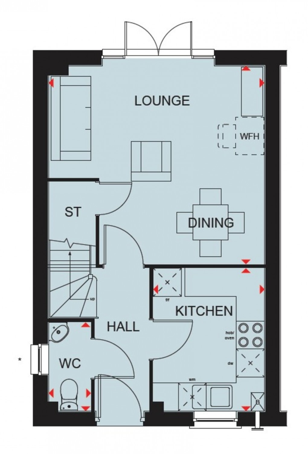 Floorplan for Clockmakers, Tilstock Road, Whitchurch