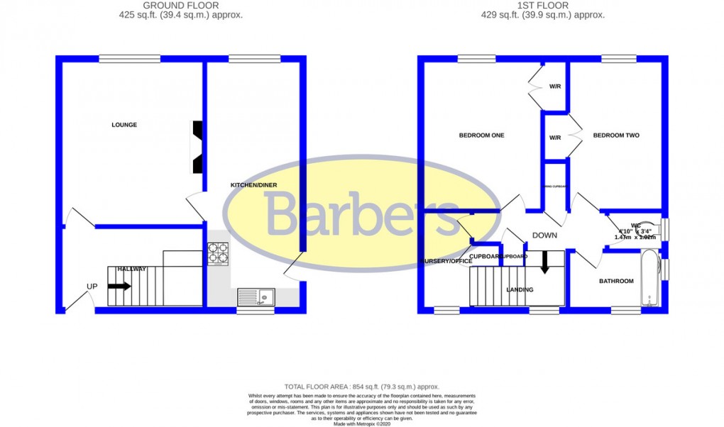 Floorplan for Stokesay Road, Buntingsdale, Market Drayton