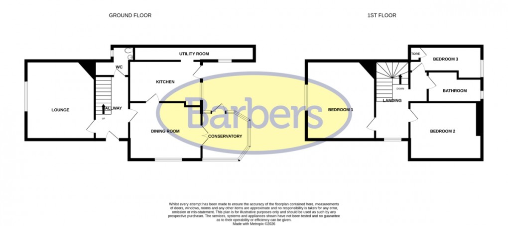 Floorplan for Marbury, Whitchurch