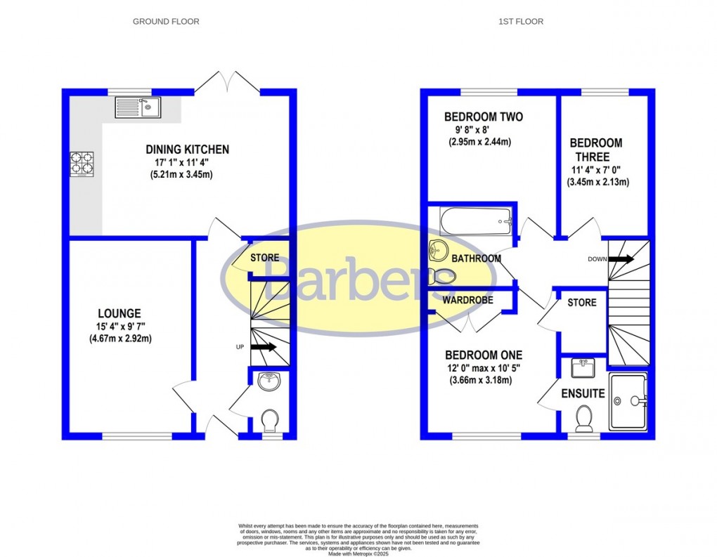 Floorplan for George Winnall Close , Priorslee, Telford