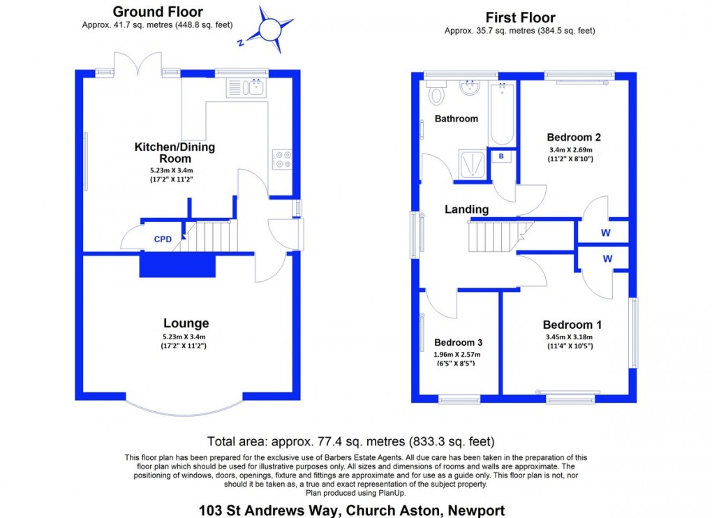 Floorplan for St. Andrews Way, Church Aston