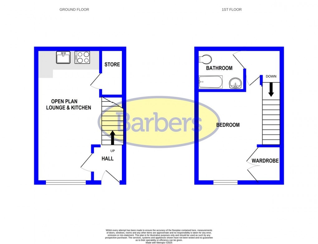 Floorplan for Old George Mews, High Street, Market Drayton