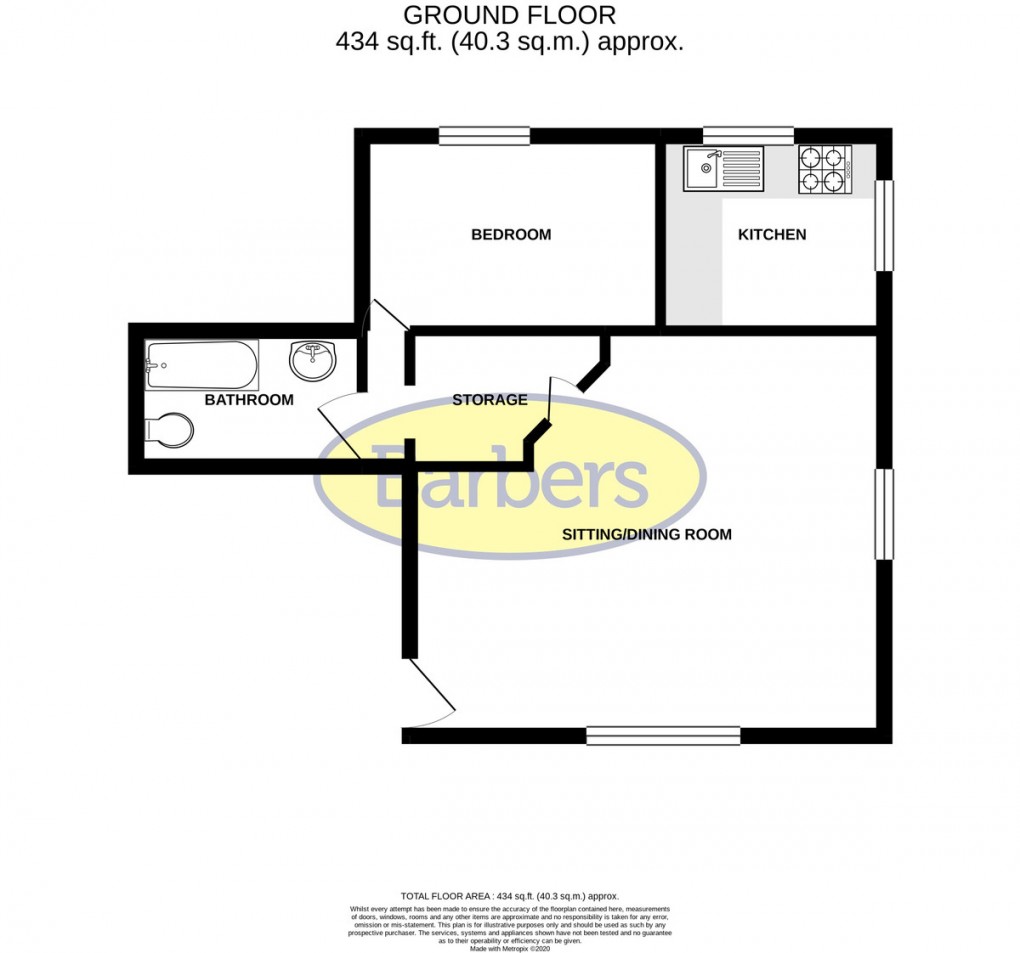 Floorplan for Southring , Stafford Street , Market Drayton