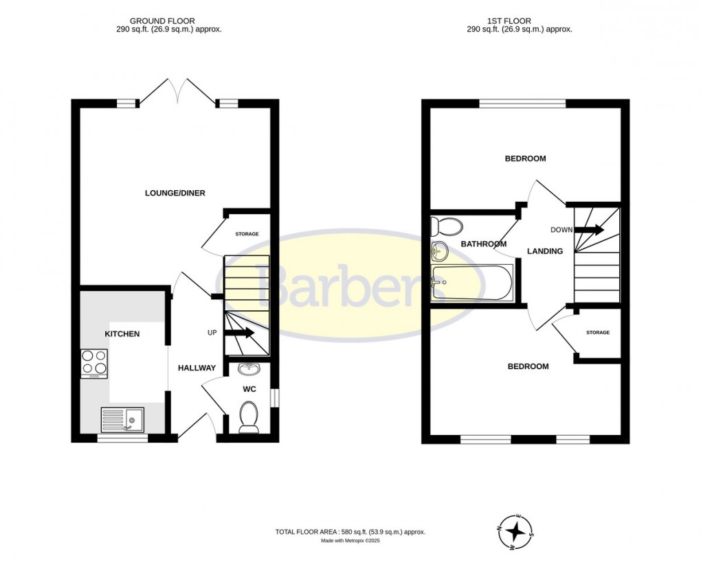 Floorplan for Dutimoors Drive, Lawley, Telford, TF4 2SW.