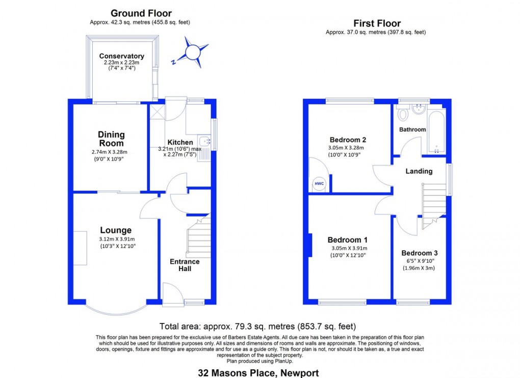 Floorplan for Masons Place, Newport