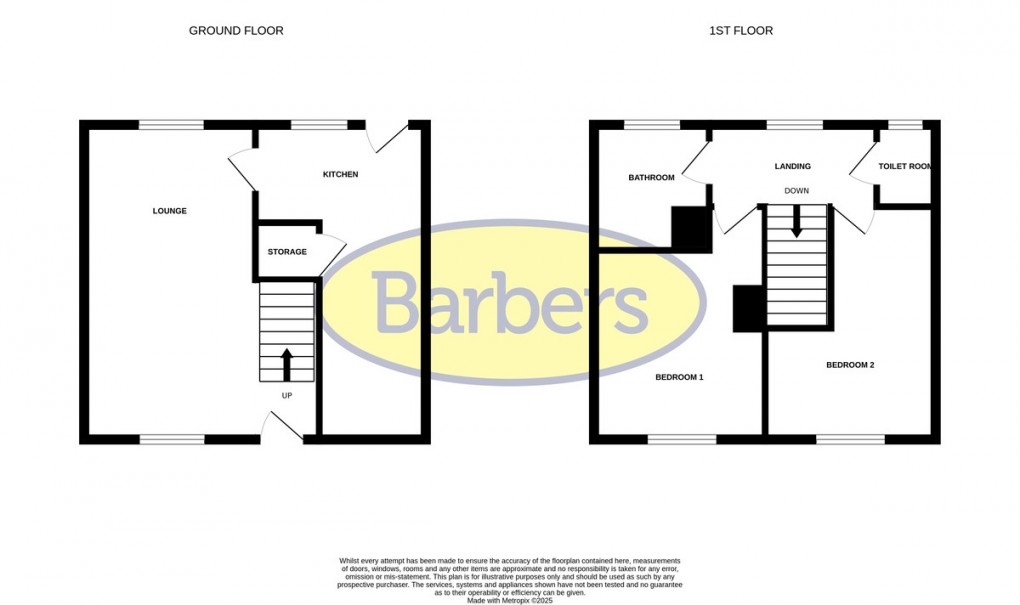 Floorplan for Queensway, Wem, Shrewsbury