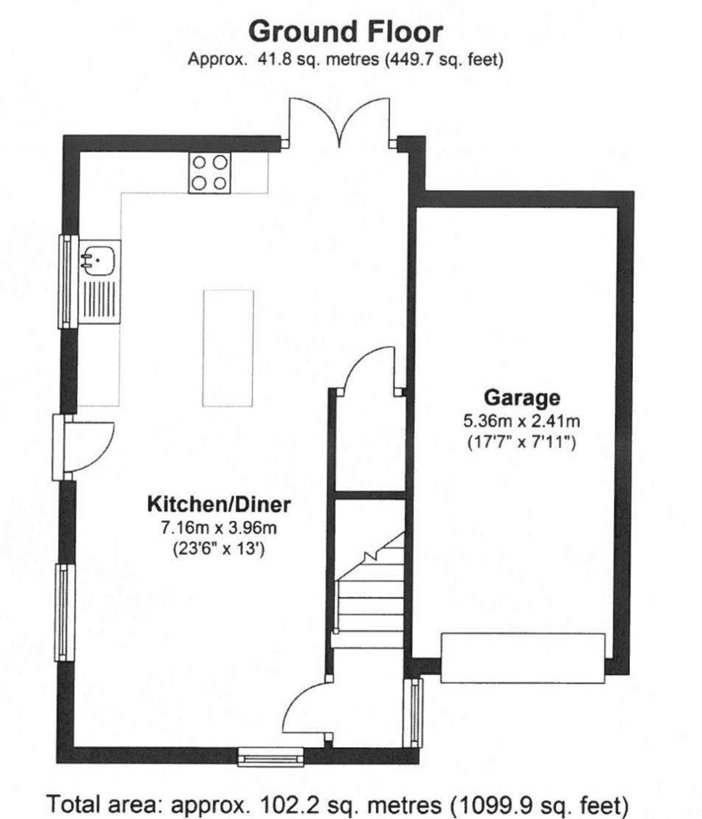 Floorplan for Colliery Mews, Dawley, Telford