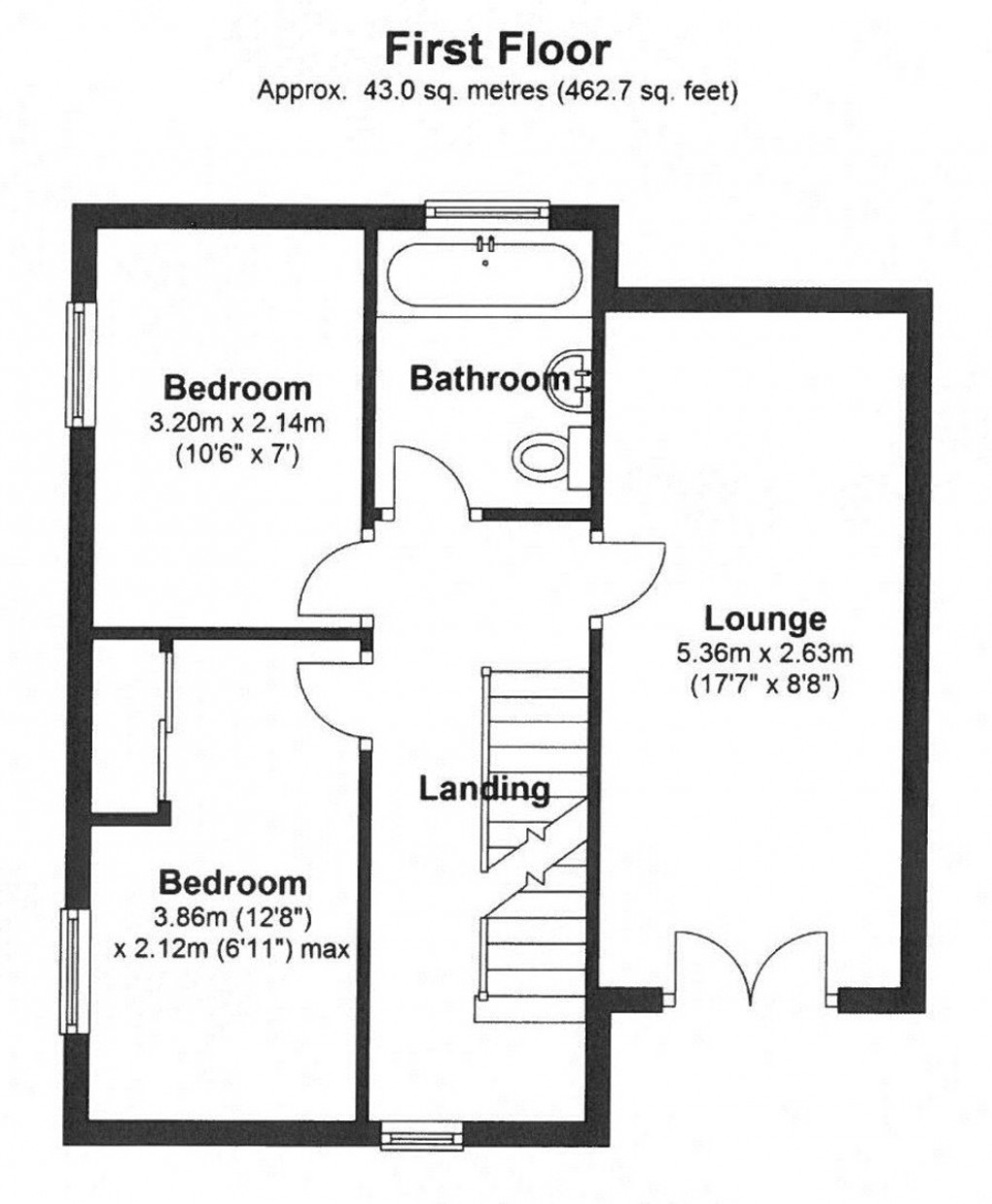 Floorplan for Colliery Mews, Dawley, Telford