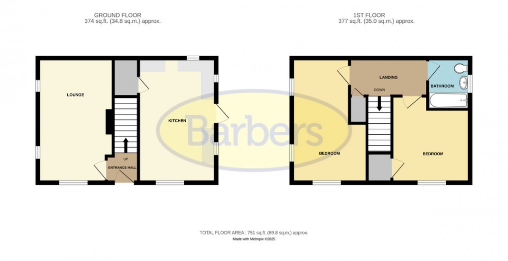 Floorplan for Weyman Road, Wellington, Telford, TF1 3EF