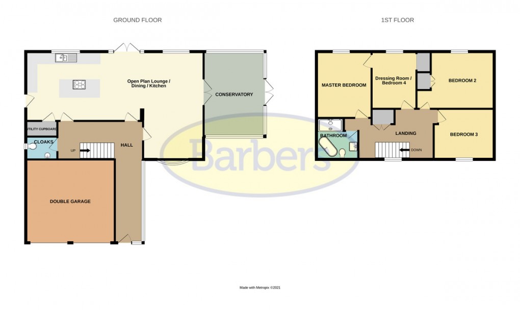 Floorplan for Knightsbridge Crescent, Stirchley, Telford, TF3 1BN