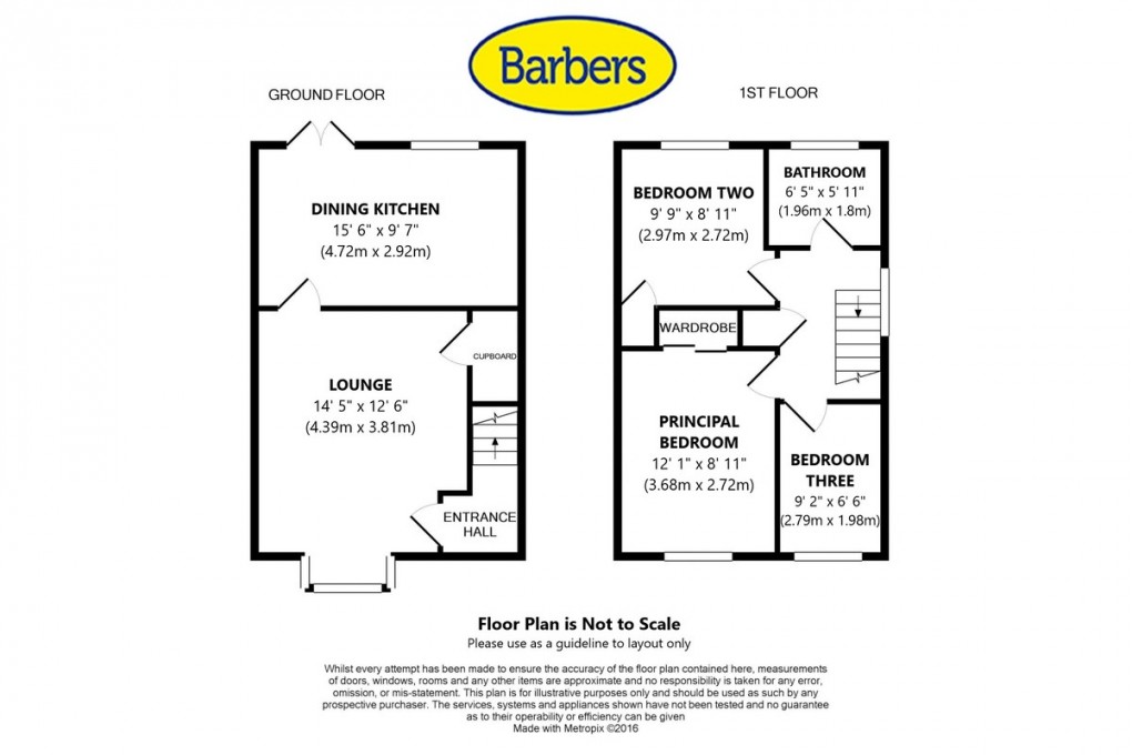 Floorplan for Chancel Drive, Market Drayton
