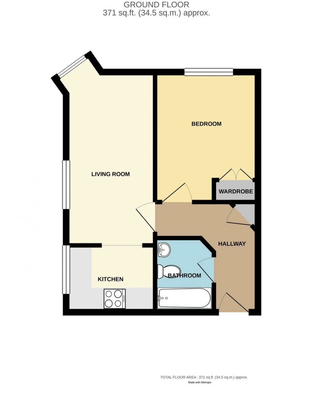 Floorplan for Pooler Close, Wellington, Telford, TF1 2HP
