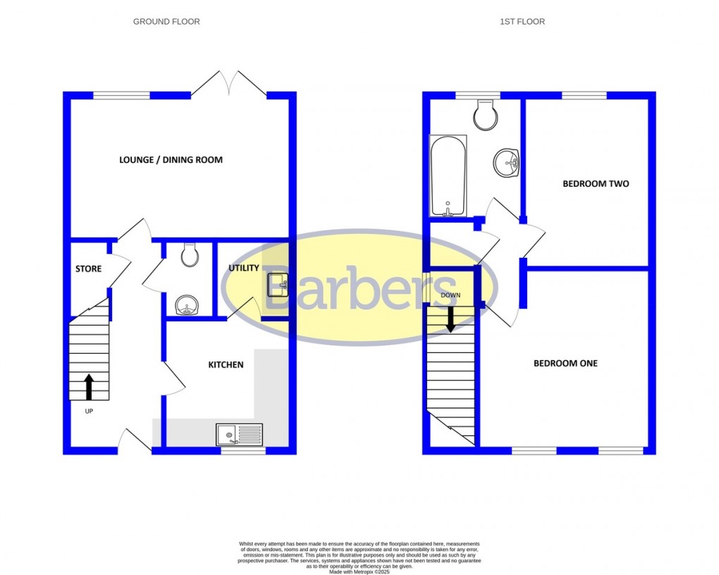 Floorplan for Guinea Close, Loggerheads