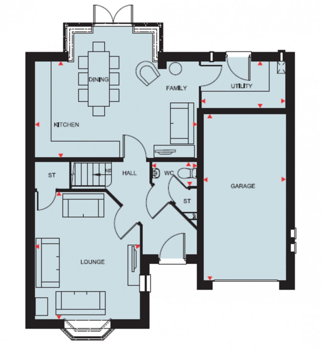 Floorplan for Clockmakers, Tilstock Road, Whitchurch