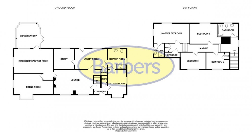 Floorplan for Willington, Malpas