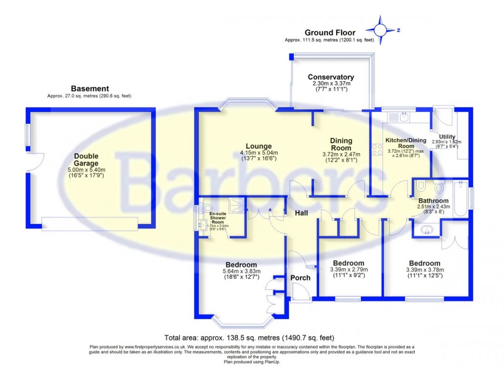 Floorplan for Mucklestone Wood Lane, Loggerheads