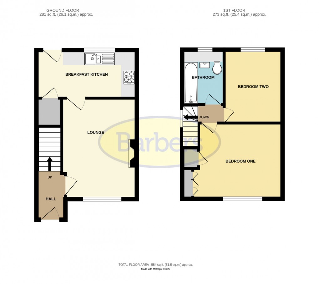 Floorplan for Suffolk Way, Horsehay, Telford, TF4 3UL
