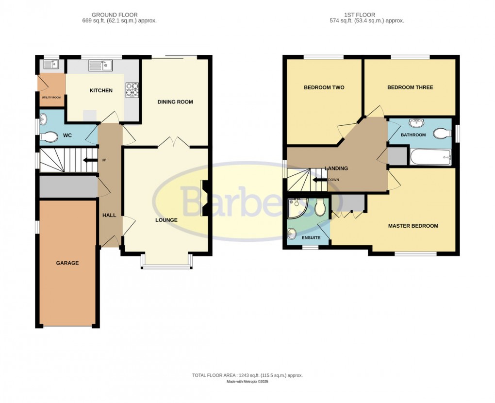 Floorplan for Brockwood Copse, Shawbirch, Telford, TF1 3QS