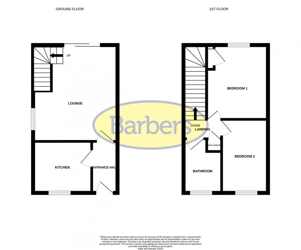 Floorplan for Brookside Cottages, Brook Road, Whitchurch