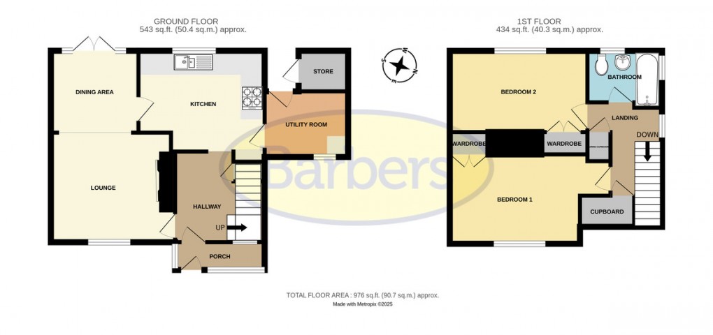 Floorplan for Donnington, Telford