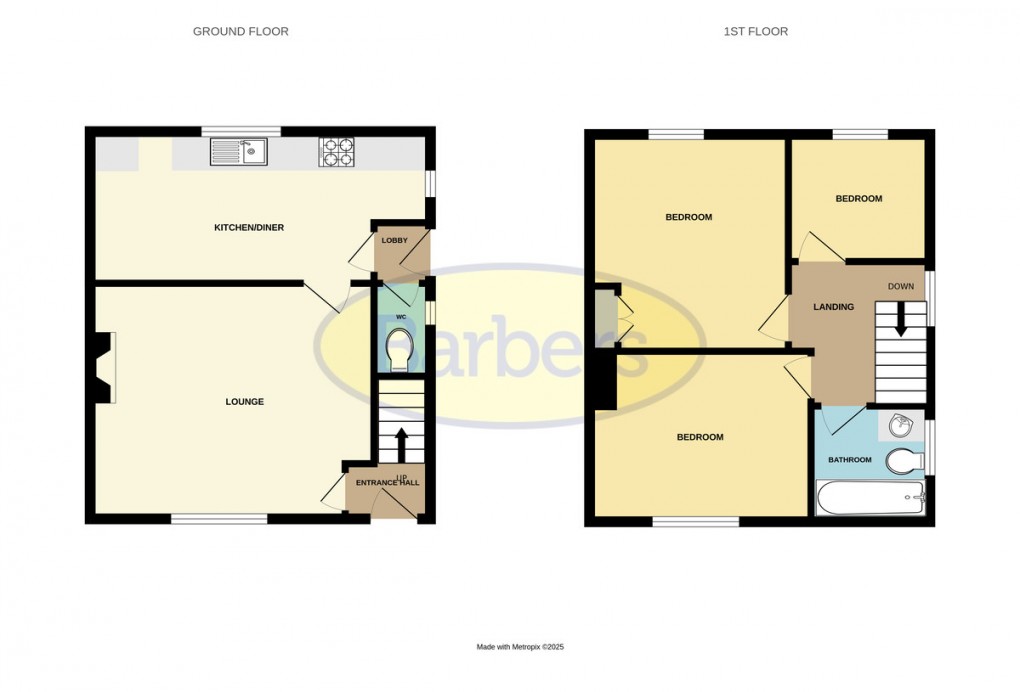 Floorplan for Portley Road, Dawley, Telford, TF4 3JN.