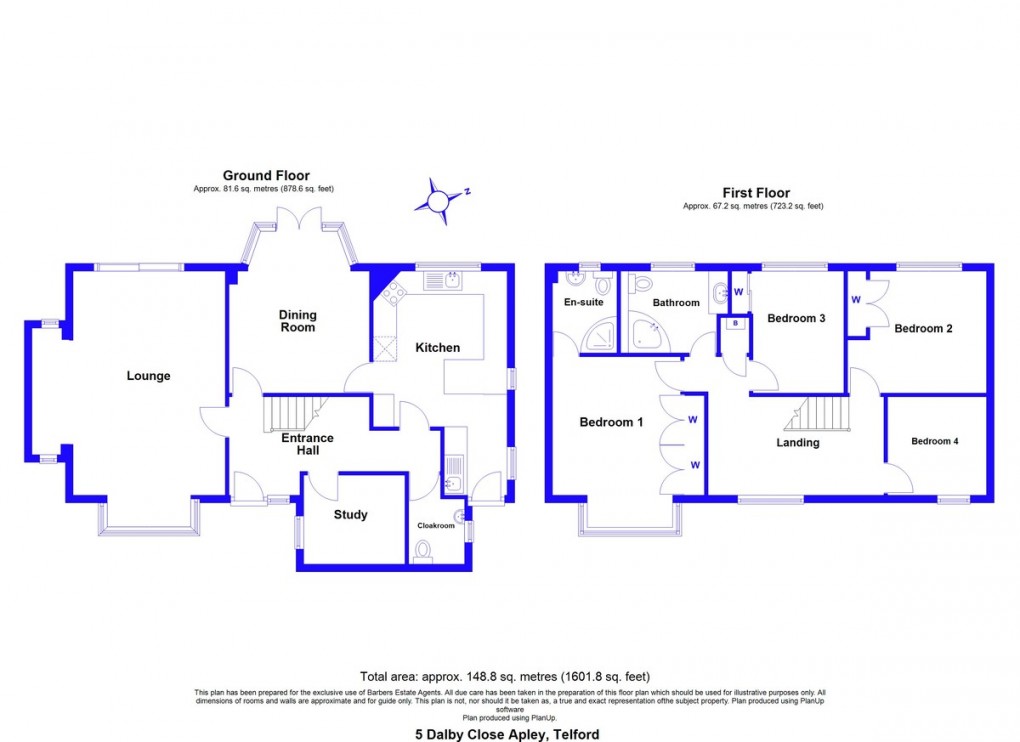 Floorplan for Dalby Close, Apley, Telford